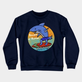 Surfing shark Crewneck Sweatshirt